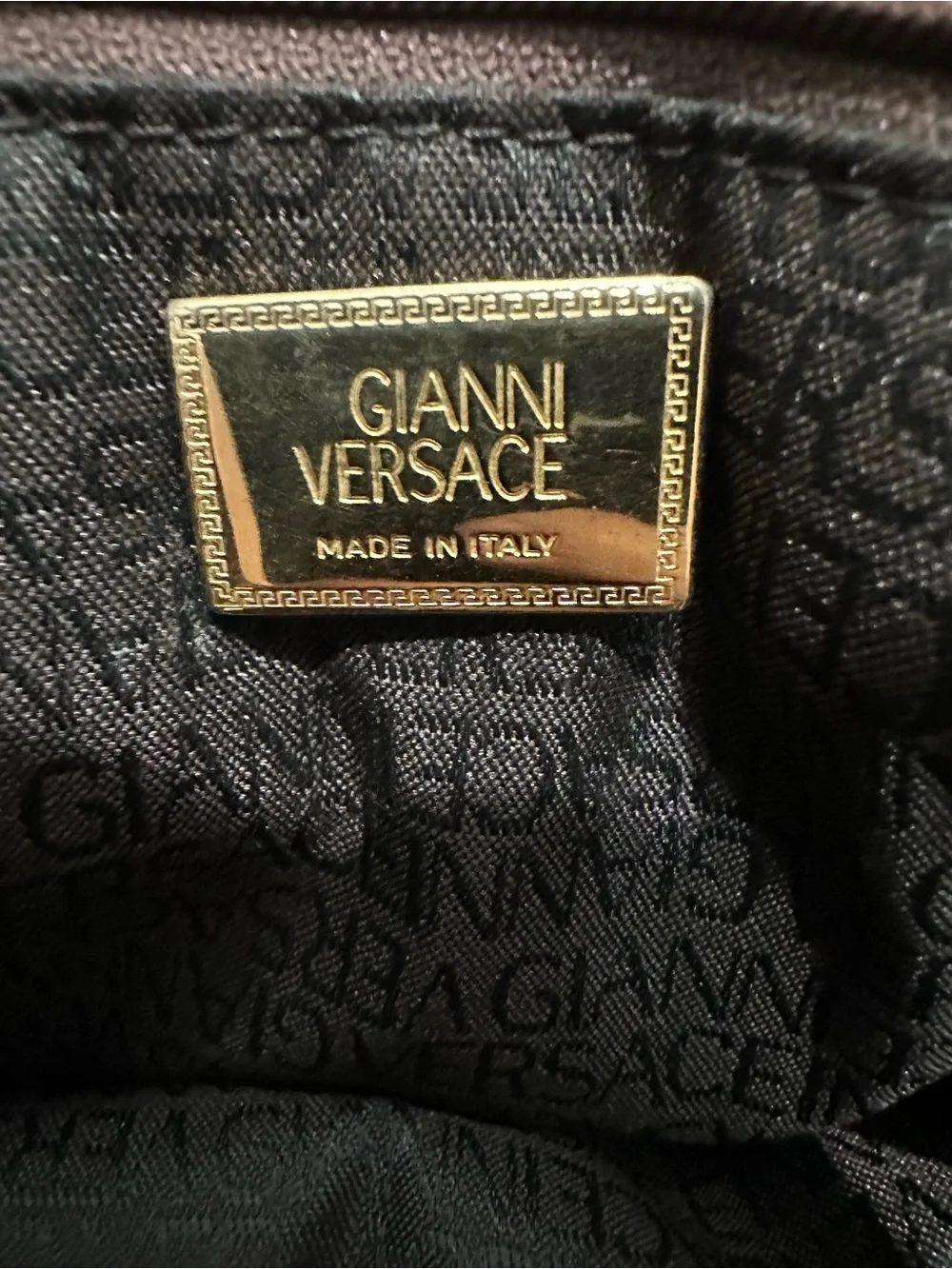 Vintage Gianni Versace Medusa Nylon Backpack